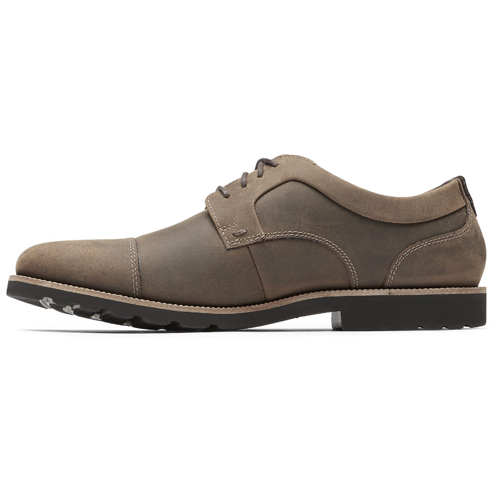 Rockport Oxfords For Mens Dark Brown - Sharp & Ready 2 Cap Toe - PX3928610